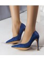 Gemre Navy blue glossy stilettos Patins
