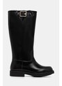 Kožne čizme BOSS Eleri