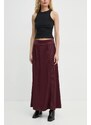 Suknja AERON boja: bordo, maxi, širi se prema dolje, SK236535
