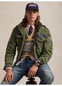 Polo Ralph Lauren Prijelazna jakna svijetlobež / mornarsko plava / zelena