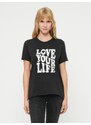 ONLY Majica 'ONLLUCY' crna / bijela