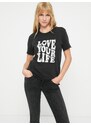 ONLY Majica 'ONLLUCY' crna / bijela
