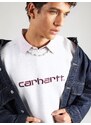 Carhartt WIP Sweater majica siva melange / burgund