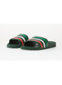 adidas Originals adidas Adilette Aqua Slides Team Dark Green/ Ftwr White/ Bright Red