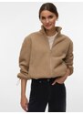 VERO MODA Flis jakna 'VMJannie' svijetlosmeđa