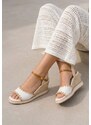 Zapatos Sandale s platformom Myrta bijele